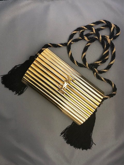 Yves Saint-Laurent gilt metal shoulder bag