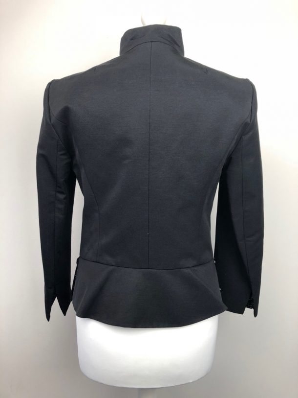 YSL Yves Saint-Laurent black fitted jacket