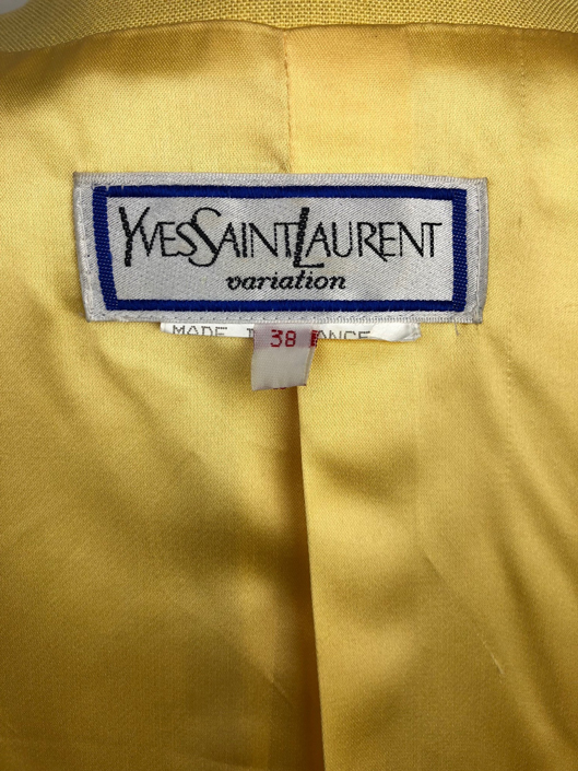 Yves Saint-Laurent rare yellow jacket Size 38