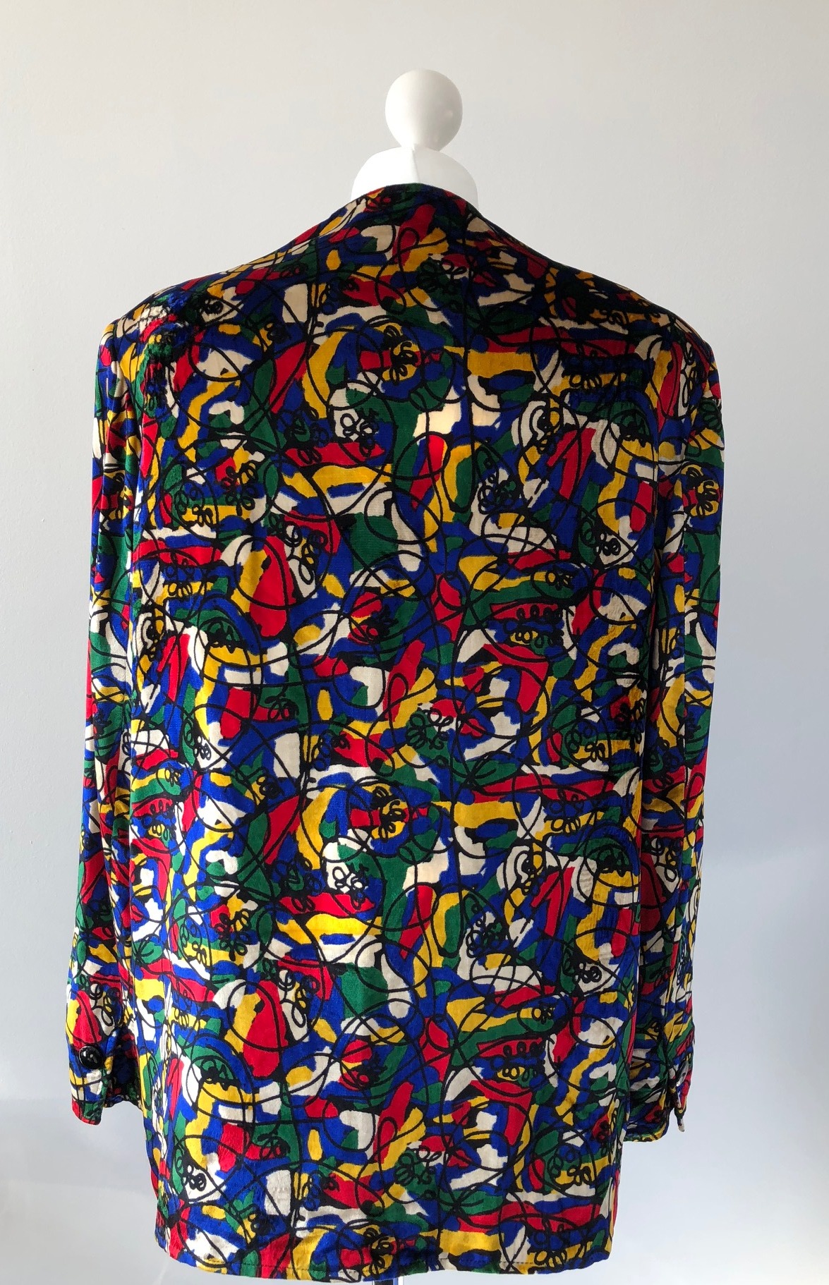 LANVIN Vintage Arty Funky Jacket - Pollock Style design 80-90s