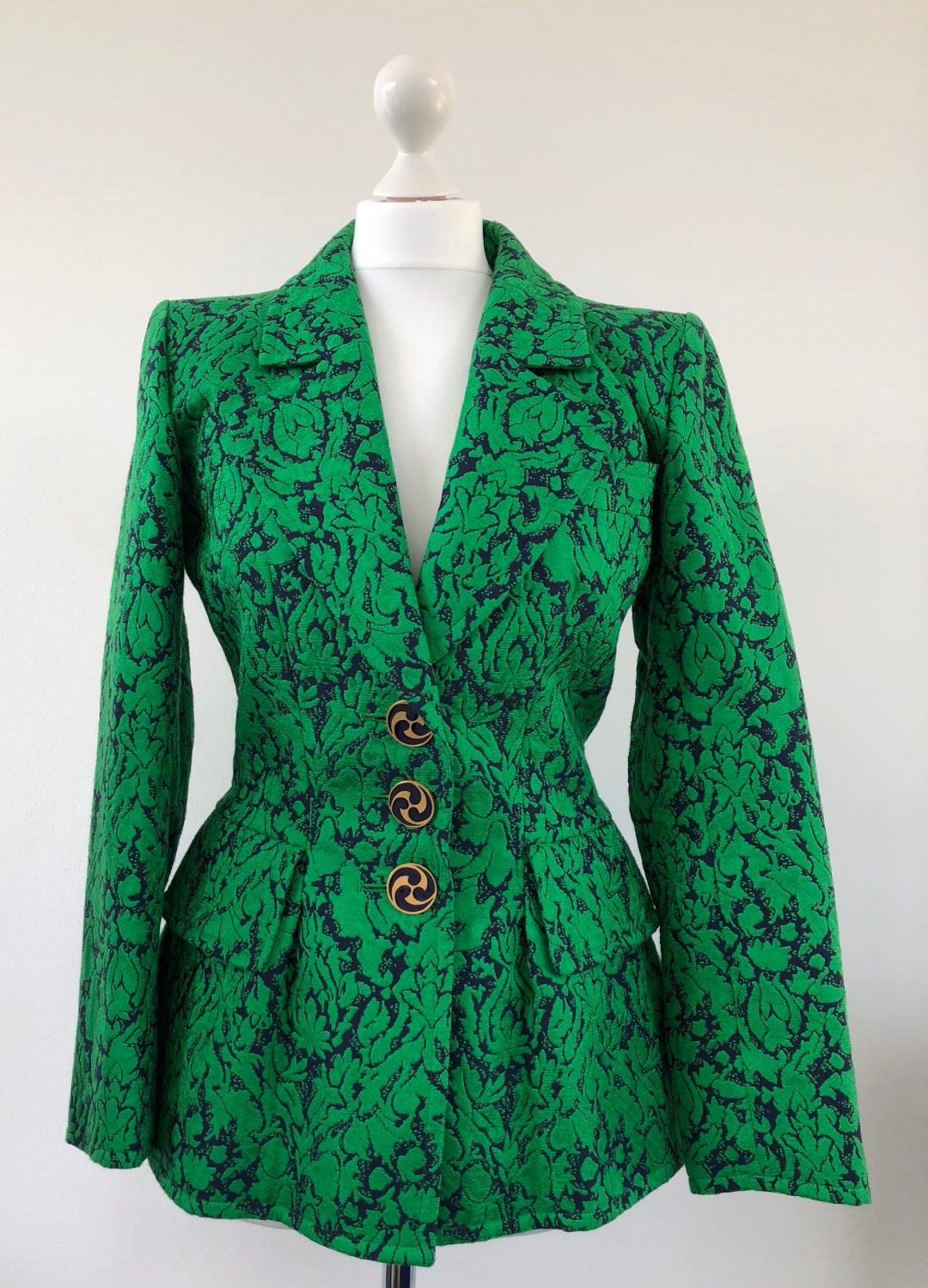 YSL Brocade Cashmere Print Fitted Jacket 1992-1993 Collection