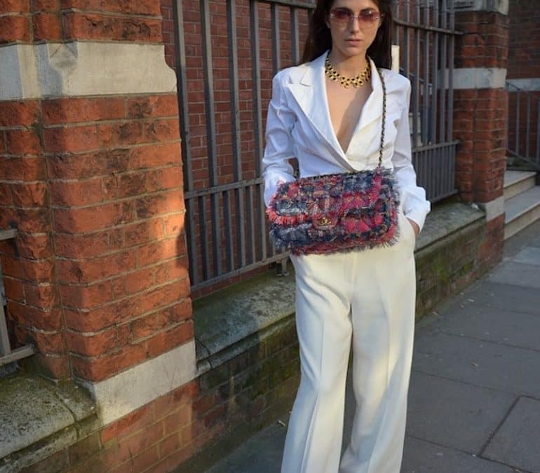 YVES SAINT-LAURENT Wrap Blouse Top Long Sleeves Vintage