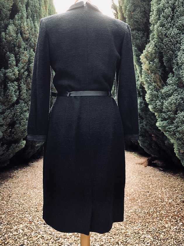 Louis Feraud Vintage 1980s Black Knee Length Dress Layered -  Denmark