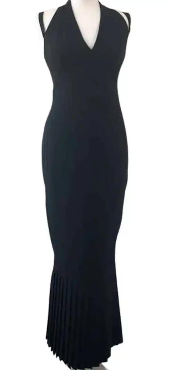 karl lagerfeld black dress with pearls Karl Lagerfeld main image 0