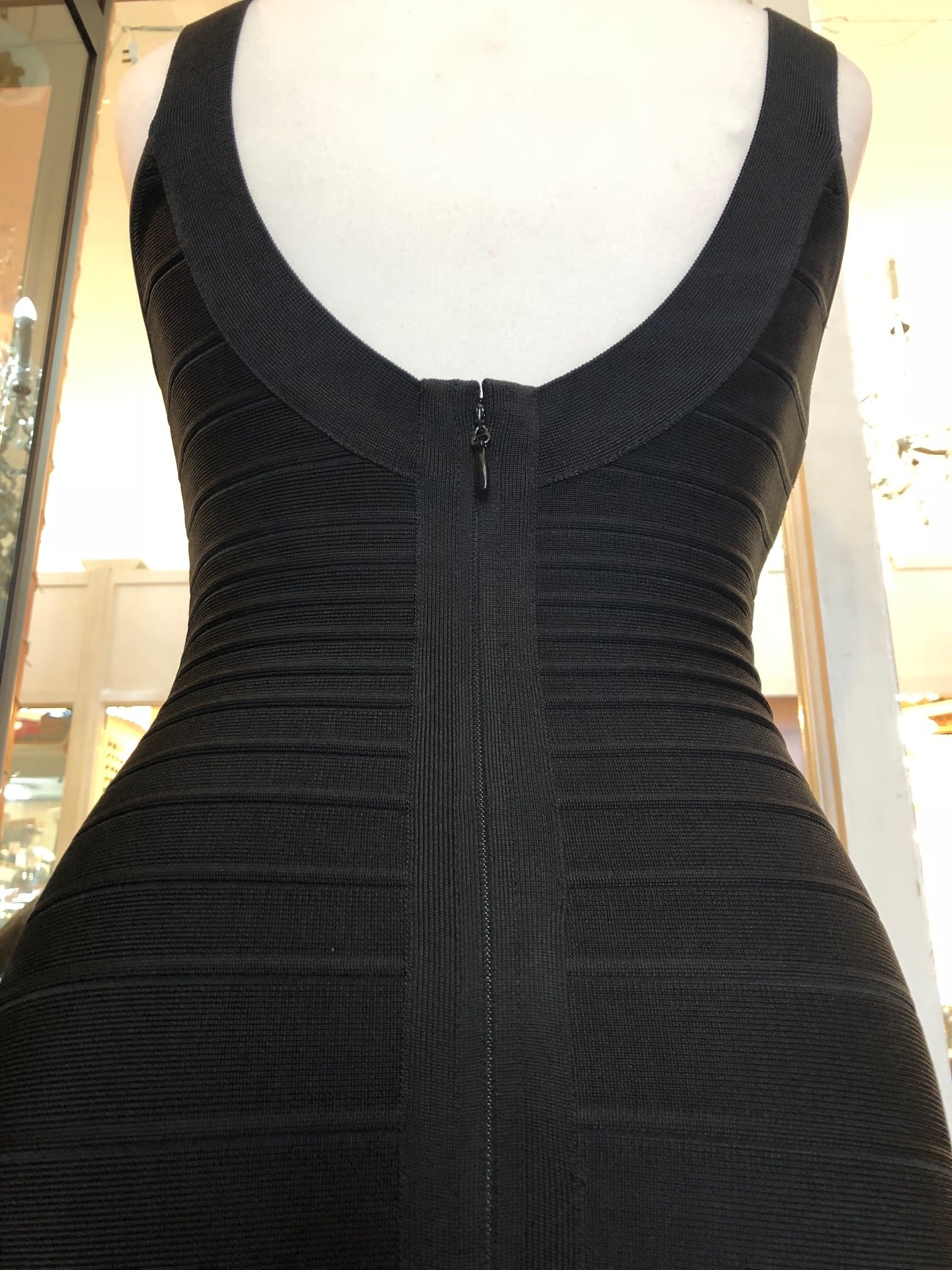 HERVE LEGER Sydney Bandage Black Dress