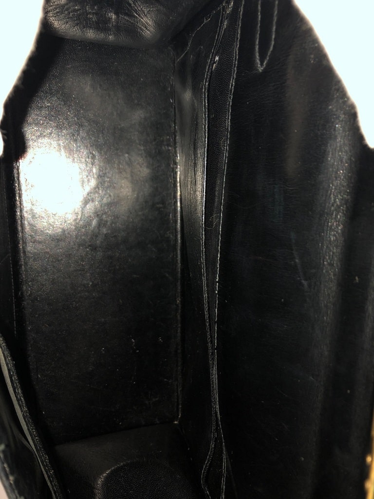HERMÈS Kelly 32 Black Box Calf Leather Vintage Circa 1960s-1970s