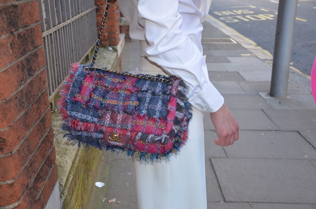 vintage chanel tweed bag