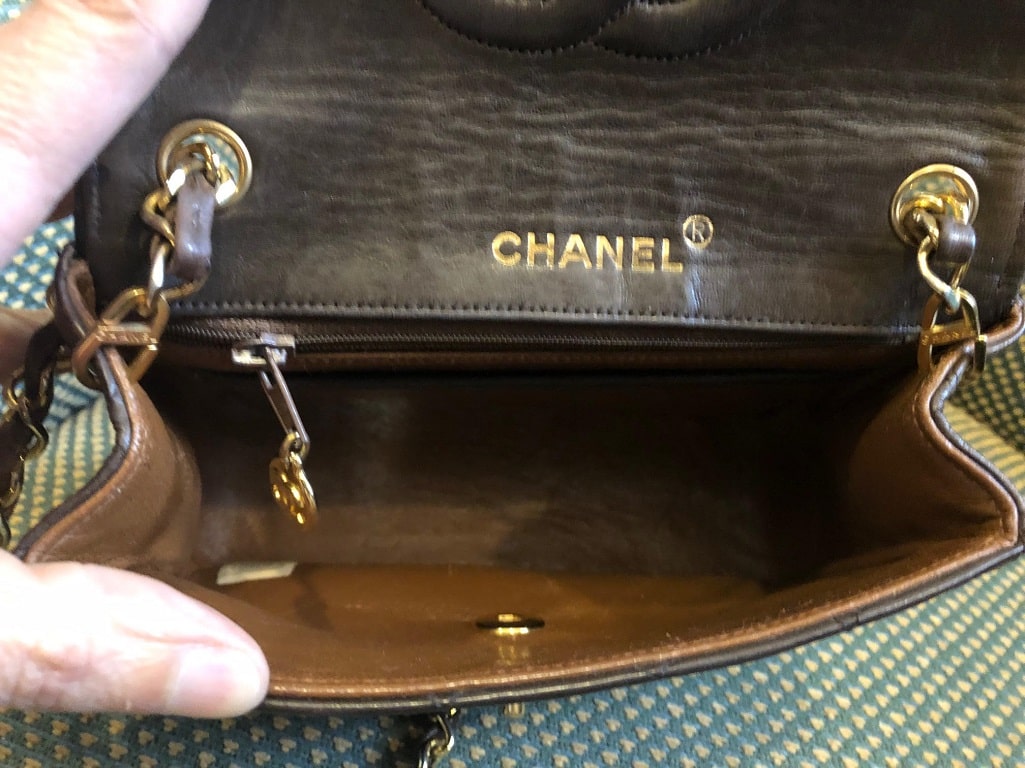 CHANEL Mini Classic Flap Charcoal Patent Quilted Bag - Chelsea Vintage  Couture