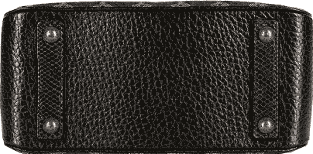 Louis Vuitton Black Monogram Denim & Chinchilla Trim Trapeze PM