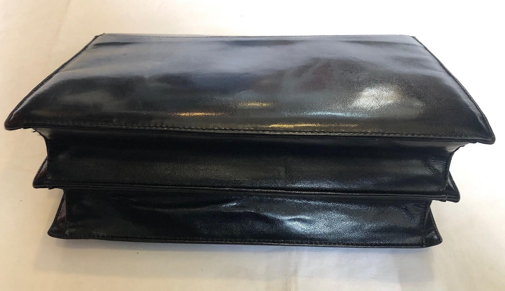 YVES SAINT-LAURENT Clutch Leather Logo Shoulder Bag Vintage - Chelsea ...