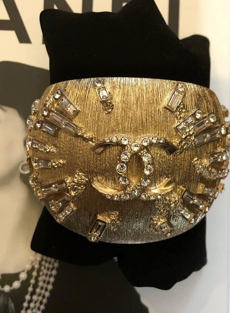 Chanel Onyx Diamond Yelllow Gold Chain Bracelet – Opulent Jewelers