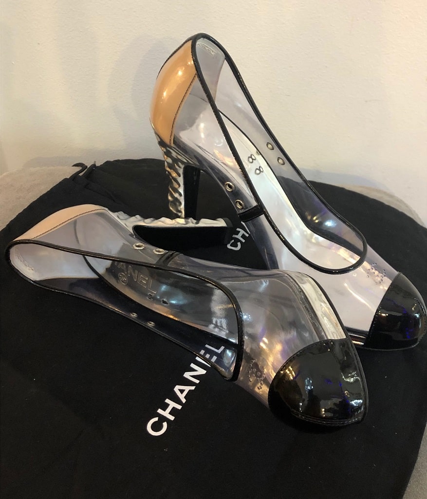 CHANEL, Shoes, Chanel Black Leather Classic Pumps Sz 4