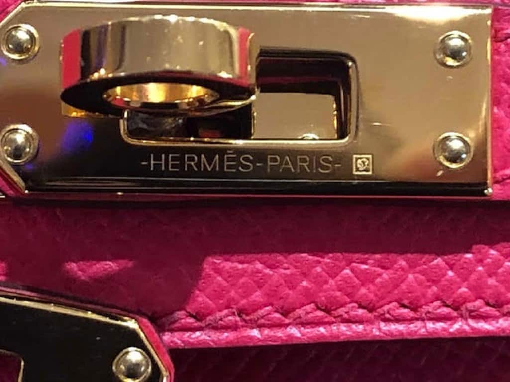 Hermès Hermès 20cm Rose Sakura Epsom Leather Mini Kelly Ii in Pink