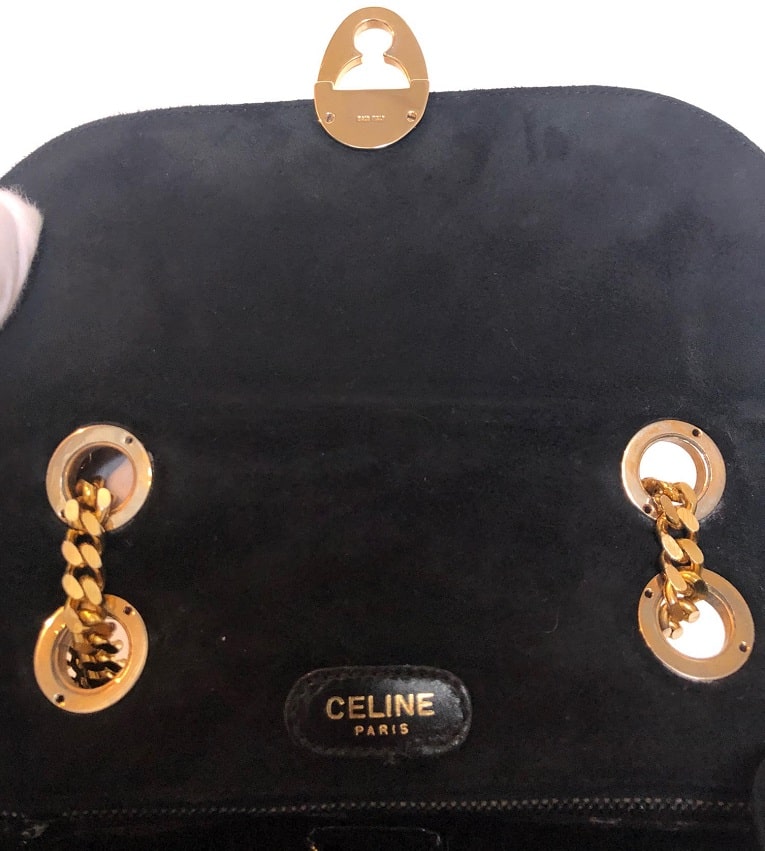 Celine Double Flap Wallet On Strap