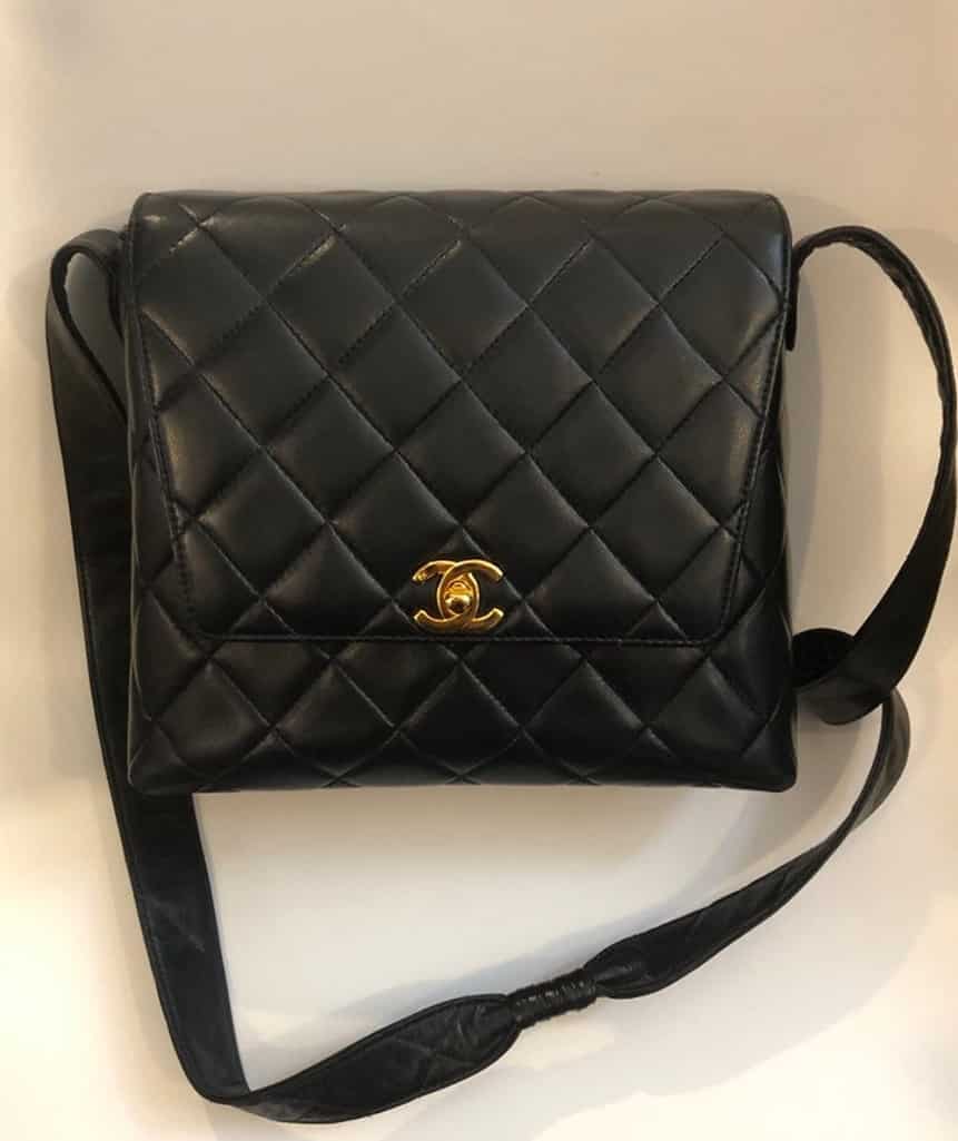 Chanel Black Caviar Leather Timeless Cc Shoulder Bag  Lyst