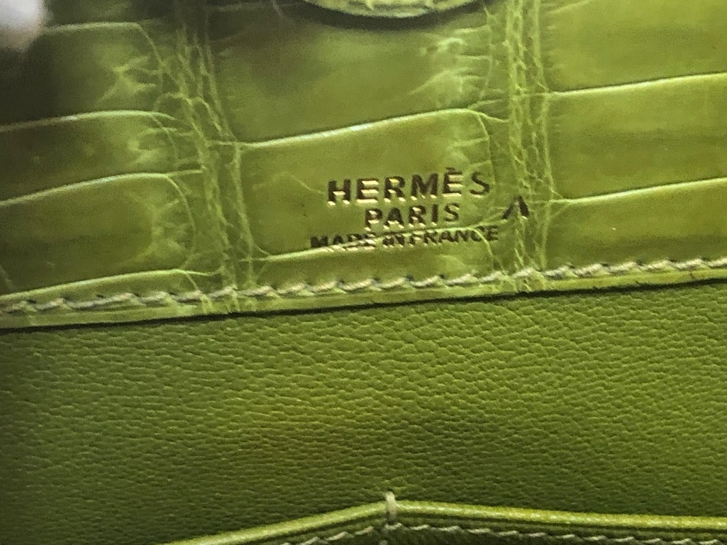 Hermes Birkin bag 30cm Nilo crocodile perfect scales Vert anis and