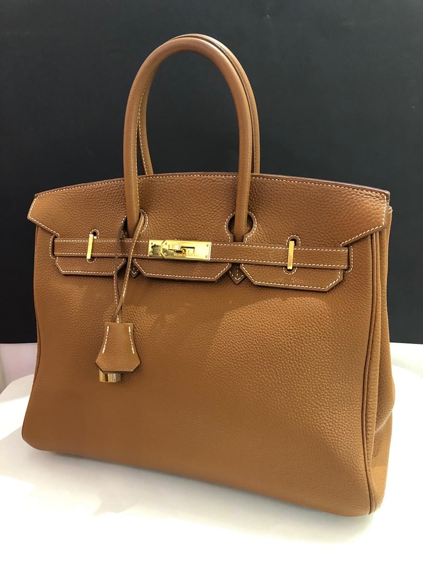 Hermès Birkin 35 cm Bag In Tan Leather 