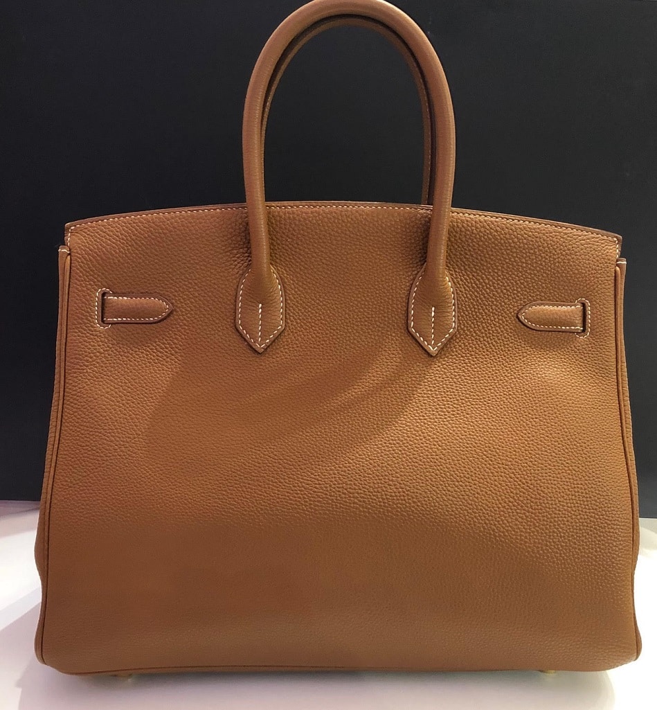 Hermès Birkin 35 Beige Leather Handbag (Pre-Owned)