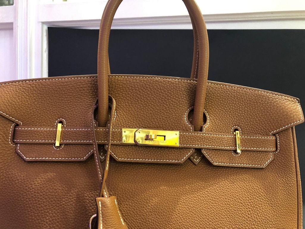 Birkin 35 leather handbag Hermès Camel in Leather - 17810778