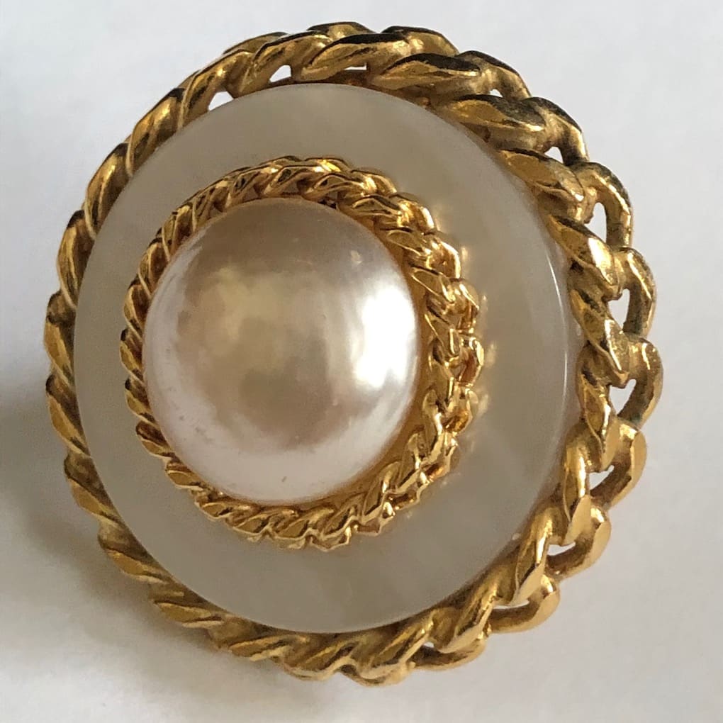 Vintage Large Clip on Faux Pearl Cluster Beaded Earrings Unworn Deadstock -  Etsy India