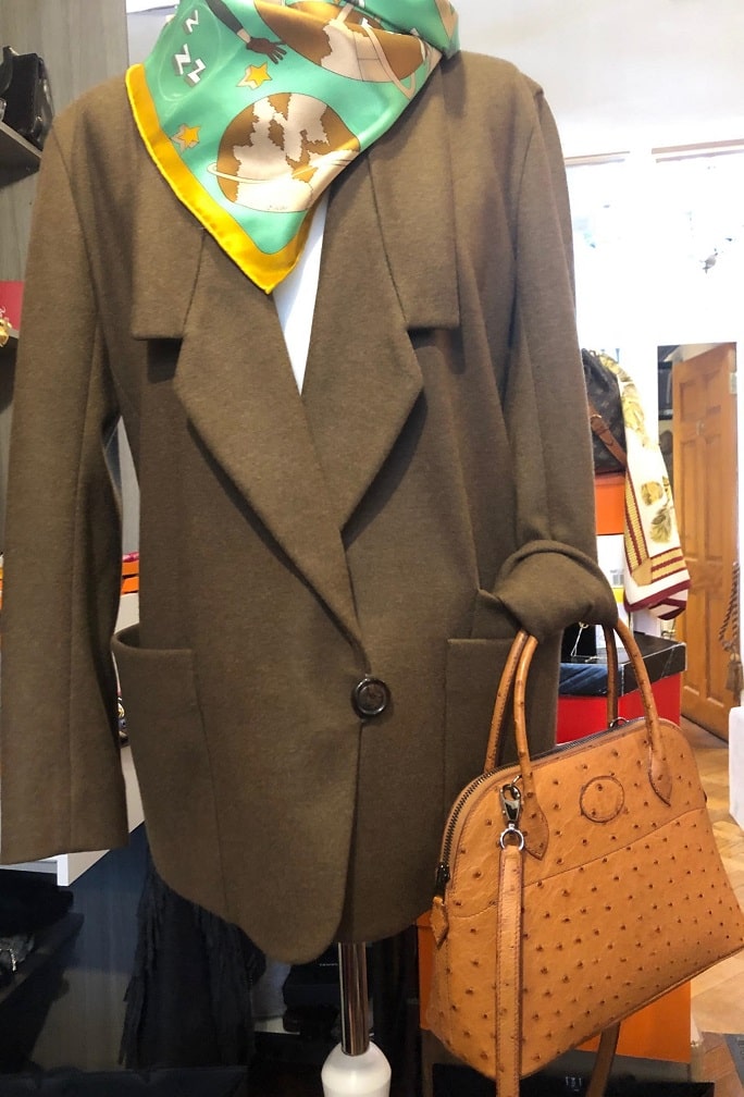 Hermes Bolide ostrich handbag - ShopStyle Shoulder Bags