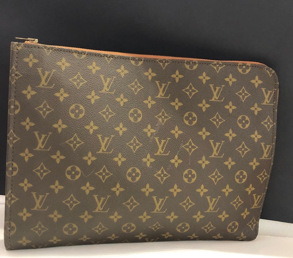 Louis Vuitton Brown Monogram Laptop Documents Portfolio Handbag MSWZXD –  Max Pawn