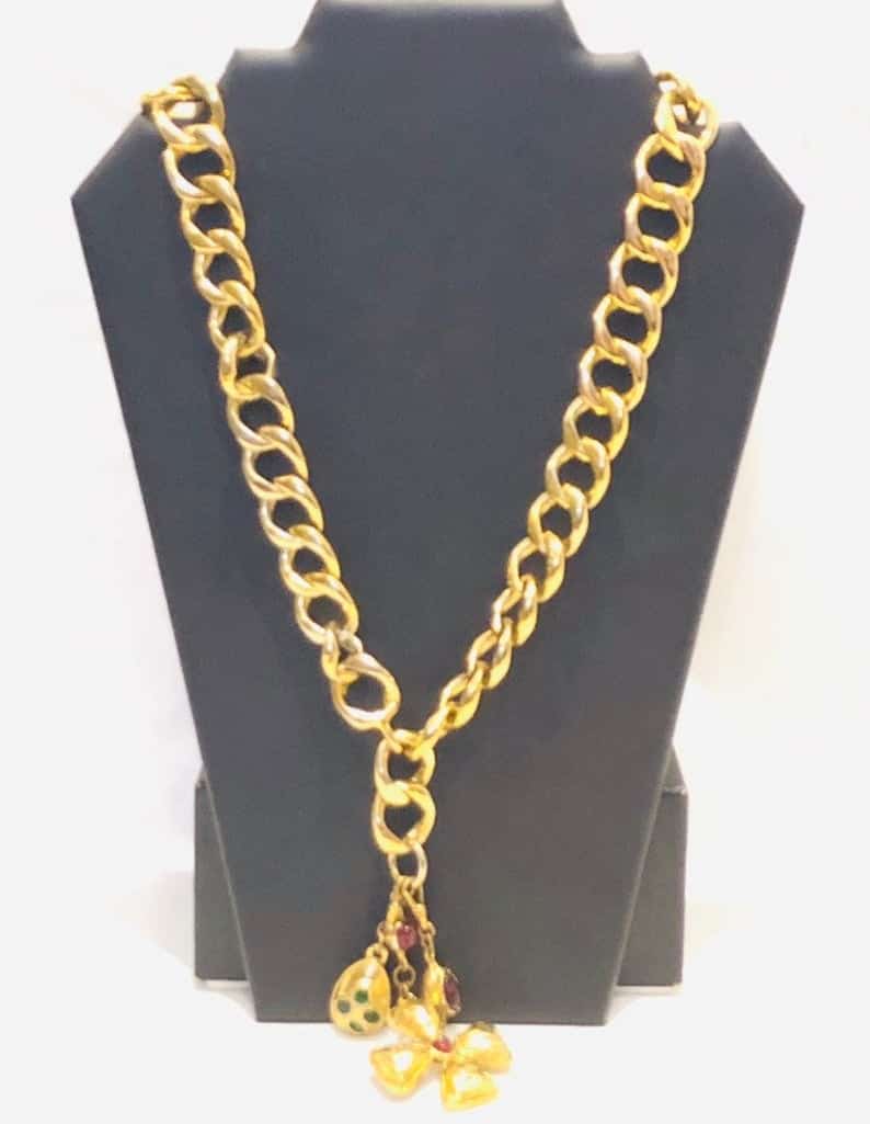 aprococo - CHANEL massive Chain Belt Necklace w/ stunning BIG Charms