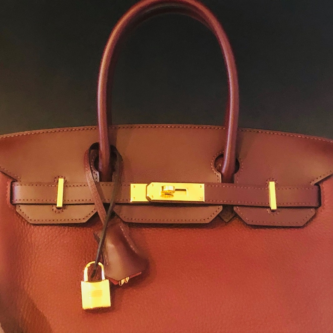 Hermes Birkin bag 30 Rouge H Clemence leather Gold hardware