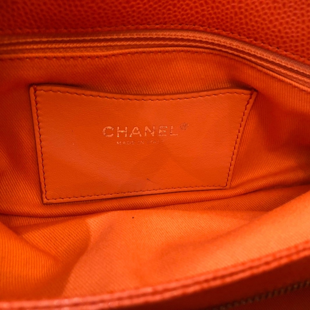 CHANEL Bag CC Logo Charm Caviar Tri-Colour Shoulder Bag - Chelsea Vintage  Couture