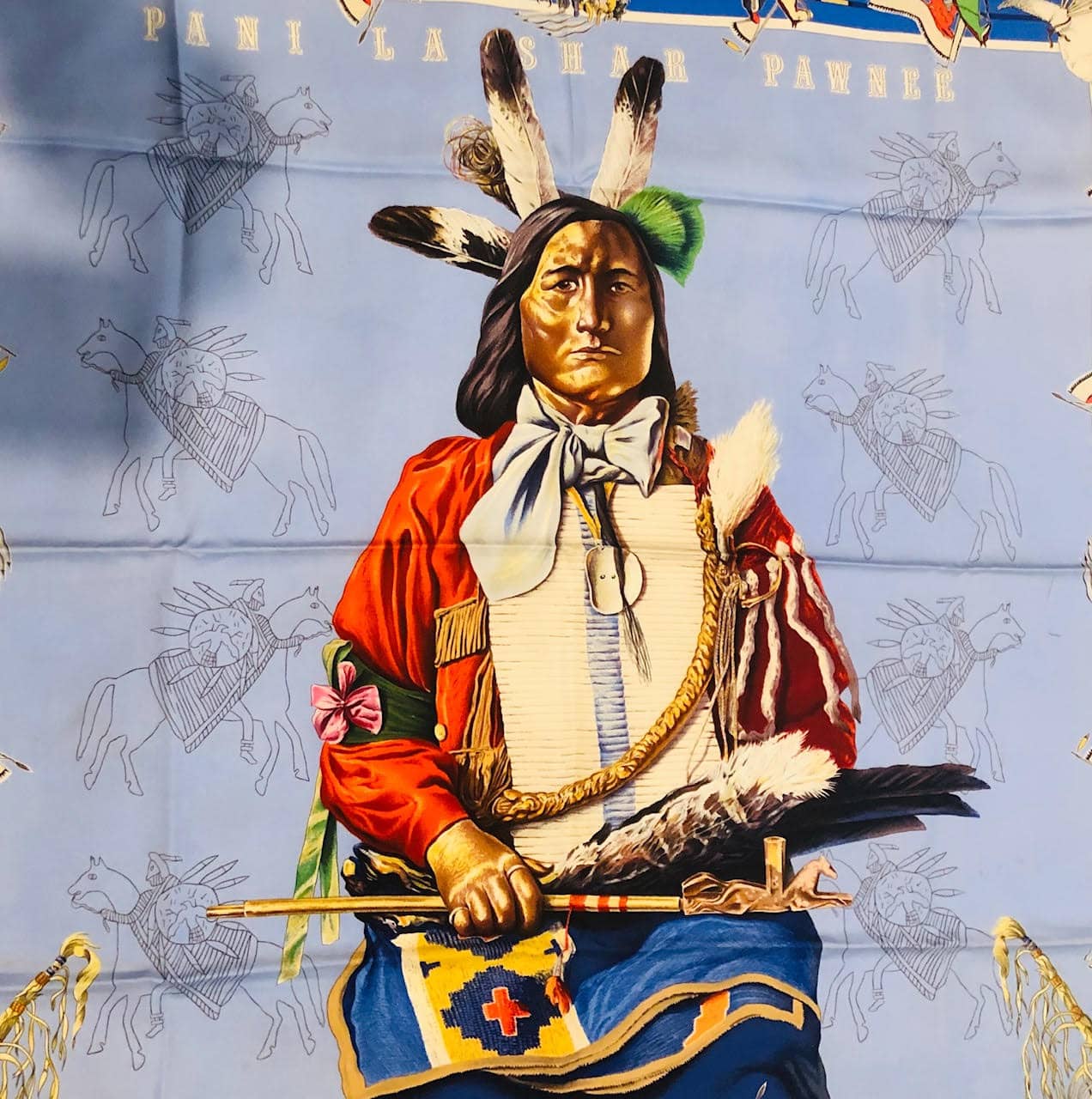 hermes indian chief scarf