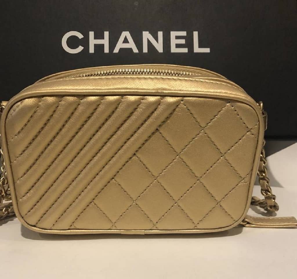 CHANEL Coco Boy Camera Bag Quilted Leather Small - Chelsea Vintage