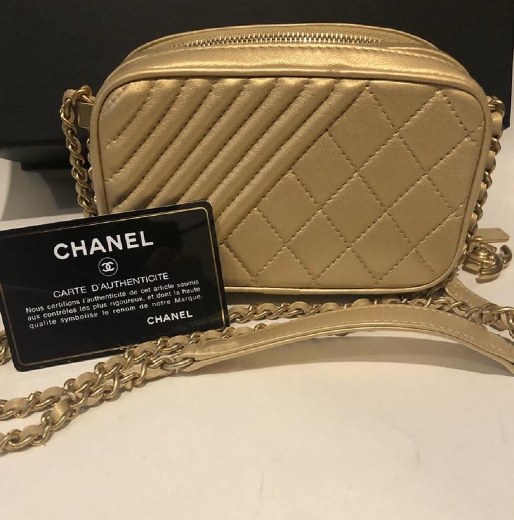 CHANEL 1996 Brown Quilted Leather Camera Bag Crossbody - Chelsea Vintage  Couture