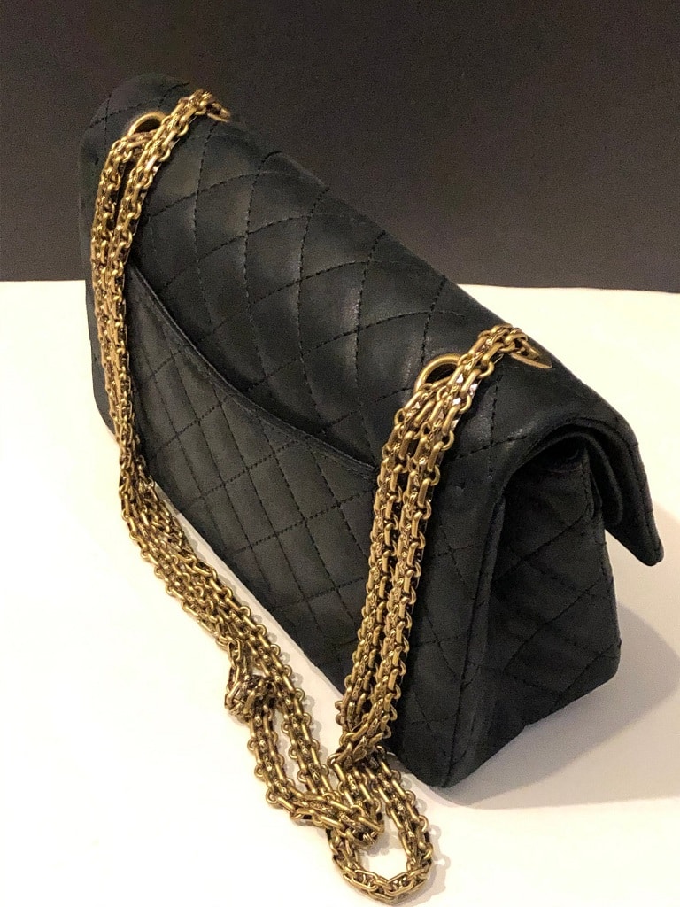 8 CHANEL Black Lambskin Leather CC 24K Reissue Gold Chain Medium Double  Flap Bag Womens Fashion Bags  Wallets Purses  Pouches on Carousell