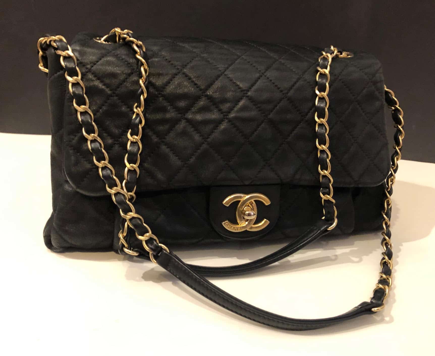 chanel flat bag