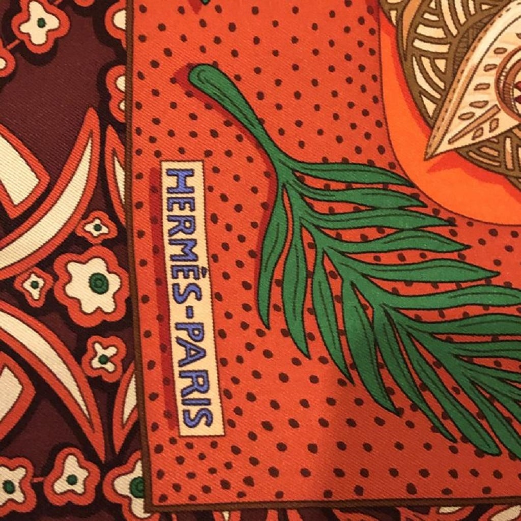 Vintage Hermes Boxed Zenobie Reine De Palmyre Queen Silk Scarf – Recess