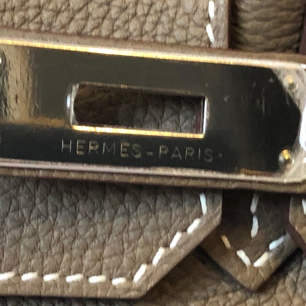 HERMÈS Etoupe Togo Birkin 30 Palladium Hardware AS NEW - Chelsea