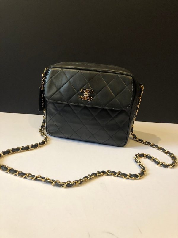 CHANEL Camera Clutch Timeless Quilted Cross-Body Bag 1994 - Chelsea ...