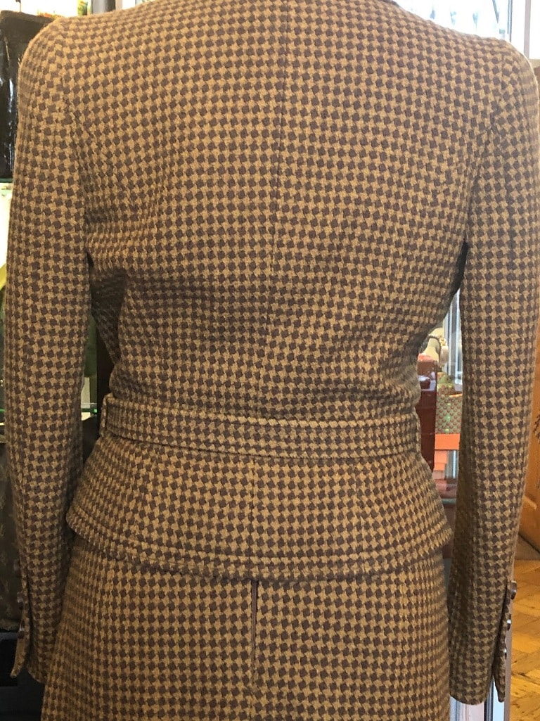 CHANEL 1990s Tweed Two-Piece Suit Belted Jacket Skirt Chanel Iconic Vintage  Suit - Chelsea Vintage Couture