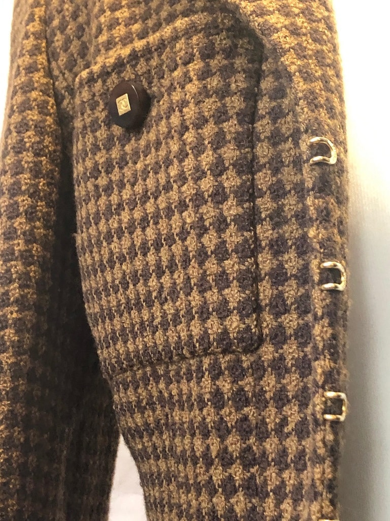 Rare Vintage Chanel 95A 1995 Fall Autumn Knit Dress With 