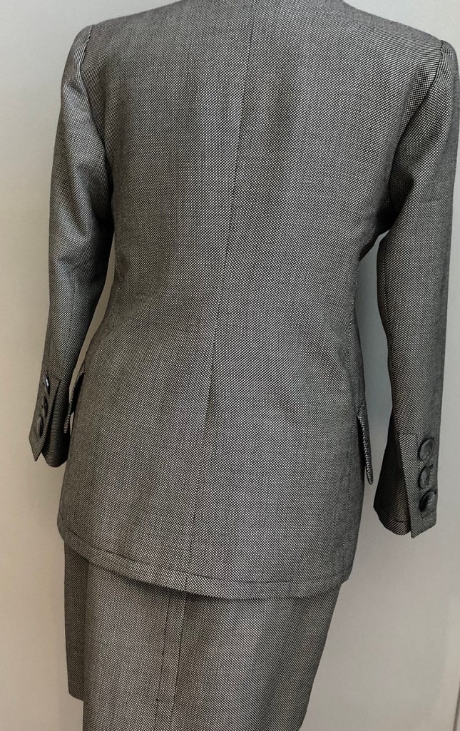 1980s Yves Saint Laurent Rive Gauche Rive Gauche Gray Wool Jacket – Style &  Salvage