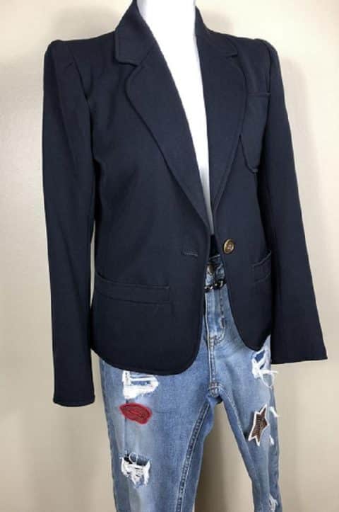 ysl blue blazer
