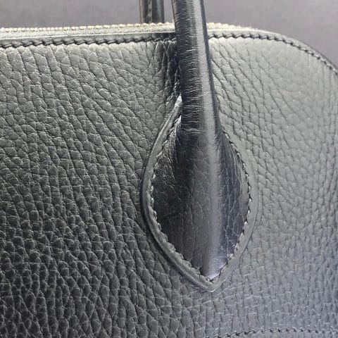 HERMÈS Handbag Bolide Hermès Leather Black GHW Vintage W/Box - Chelsea ...