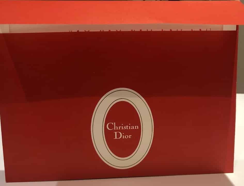 Vintage Christian Dior Signed Graphite W/ Red Enamel 14K Logo