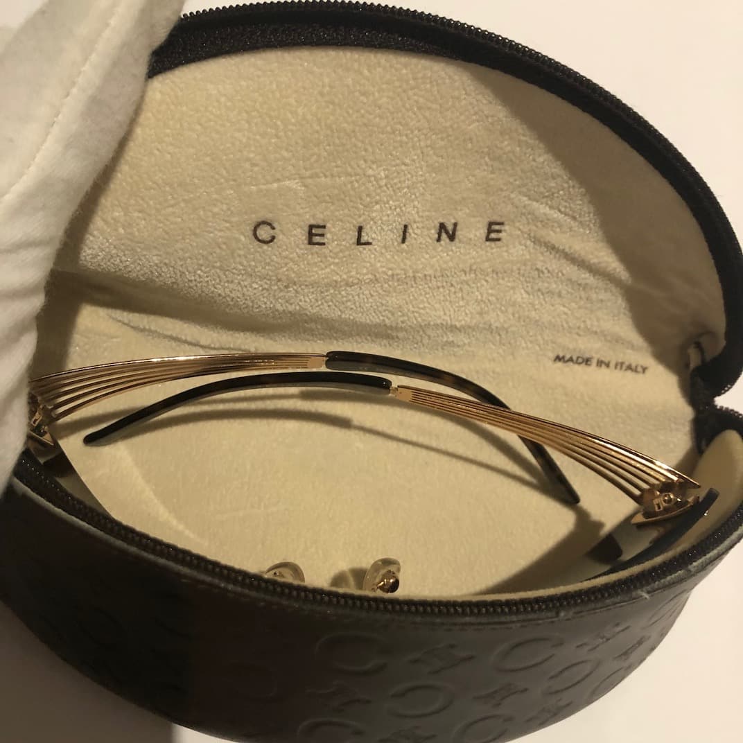 CELINE Crystal Rimless Aviator Sunglasses - Chelsea Vintage Couture