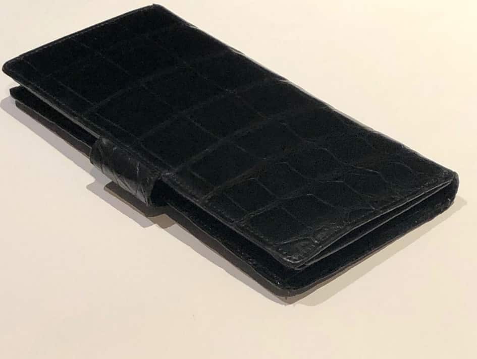 BEST Vintage Libaire 70s Black Leather PURSE Pocketbook