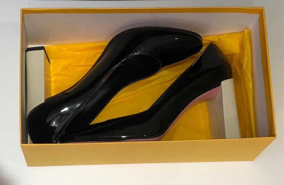 Louis Feraud - Authenticated Heel - Patent Leather Black Plain For Woman, Never Worn, with Tag