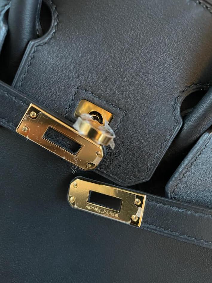 Navy Swift Leather Birkin 25 Gold Hardware, 2021, Handbags & Accessories, 2021