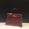 Hermes Red 25 Sellier Kelly Box Bag – The Closet