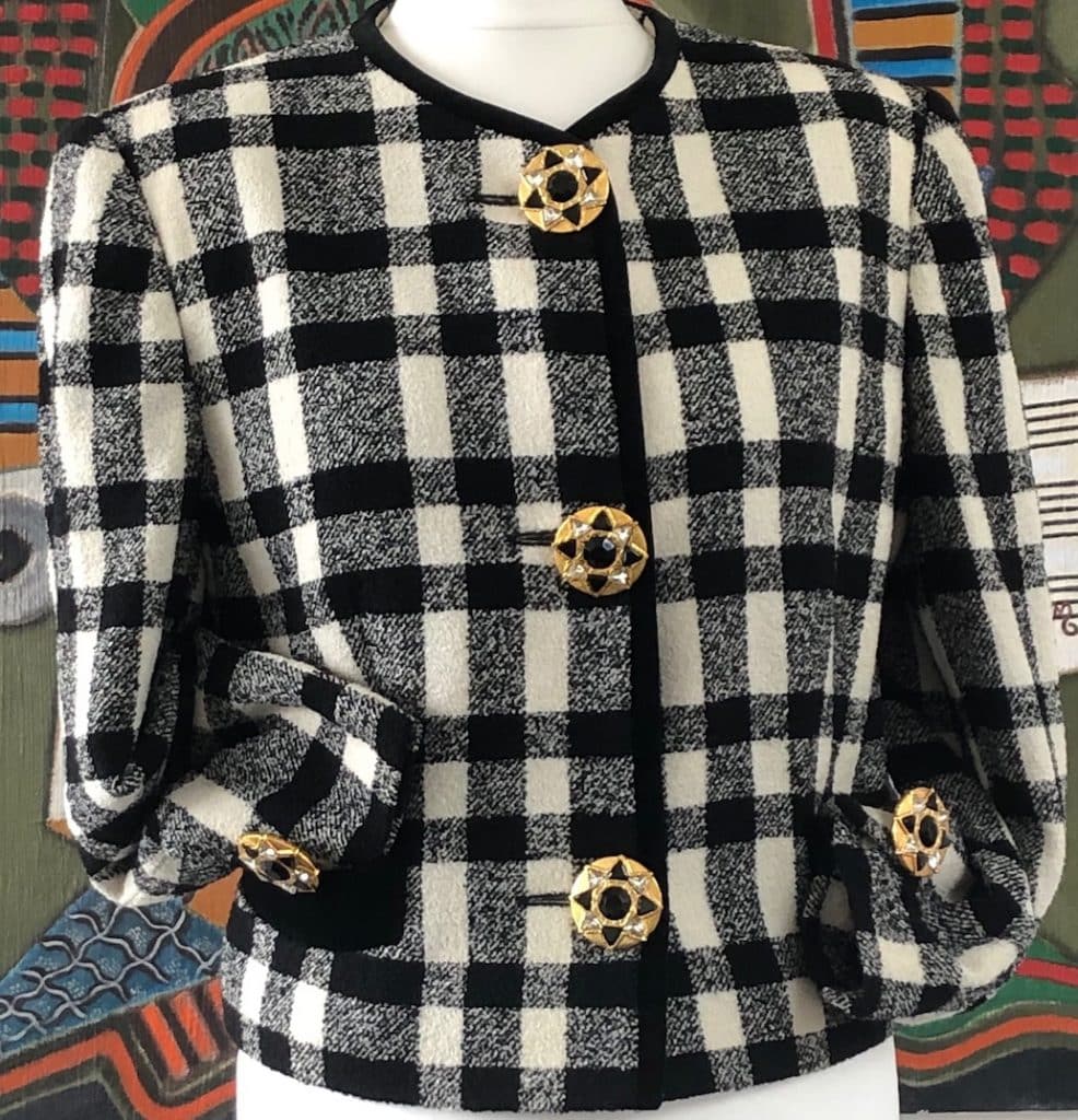 Vintage Louis Feraud Cropped Wool Jacket 