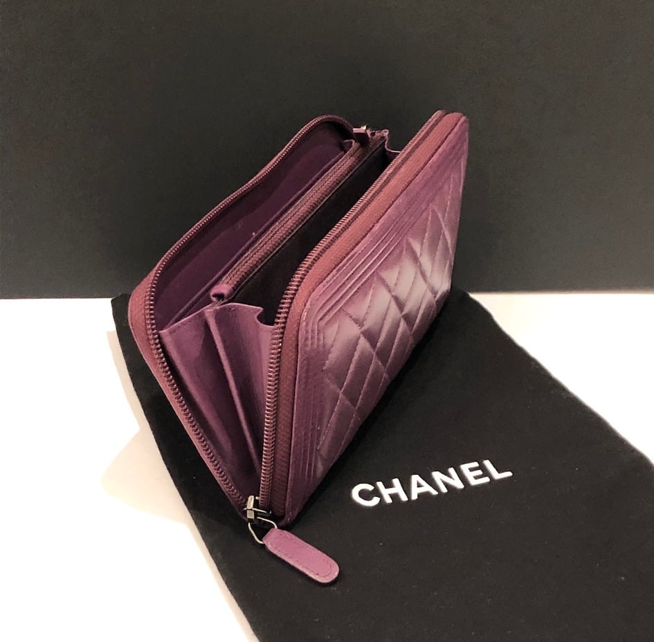 chanel long wallets